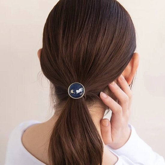 [日本制] 貓咪月亮髮圈