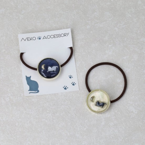 [日本制] 貓咪月亮髮圈