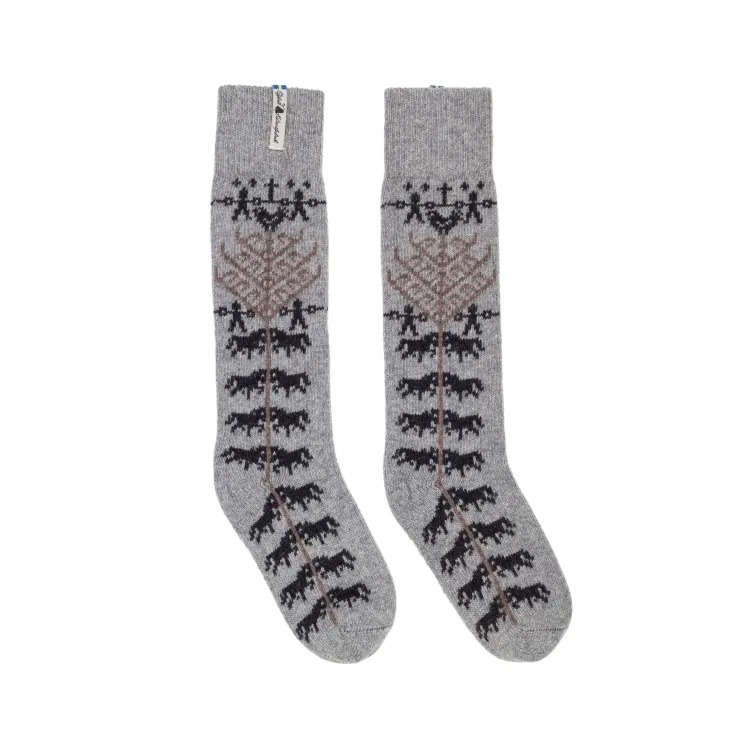Öjbro Vantfabrik｜Yggdrasil｜歐布羅經典膝下長筒羊毛襪 - 世界之樹系列