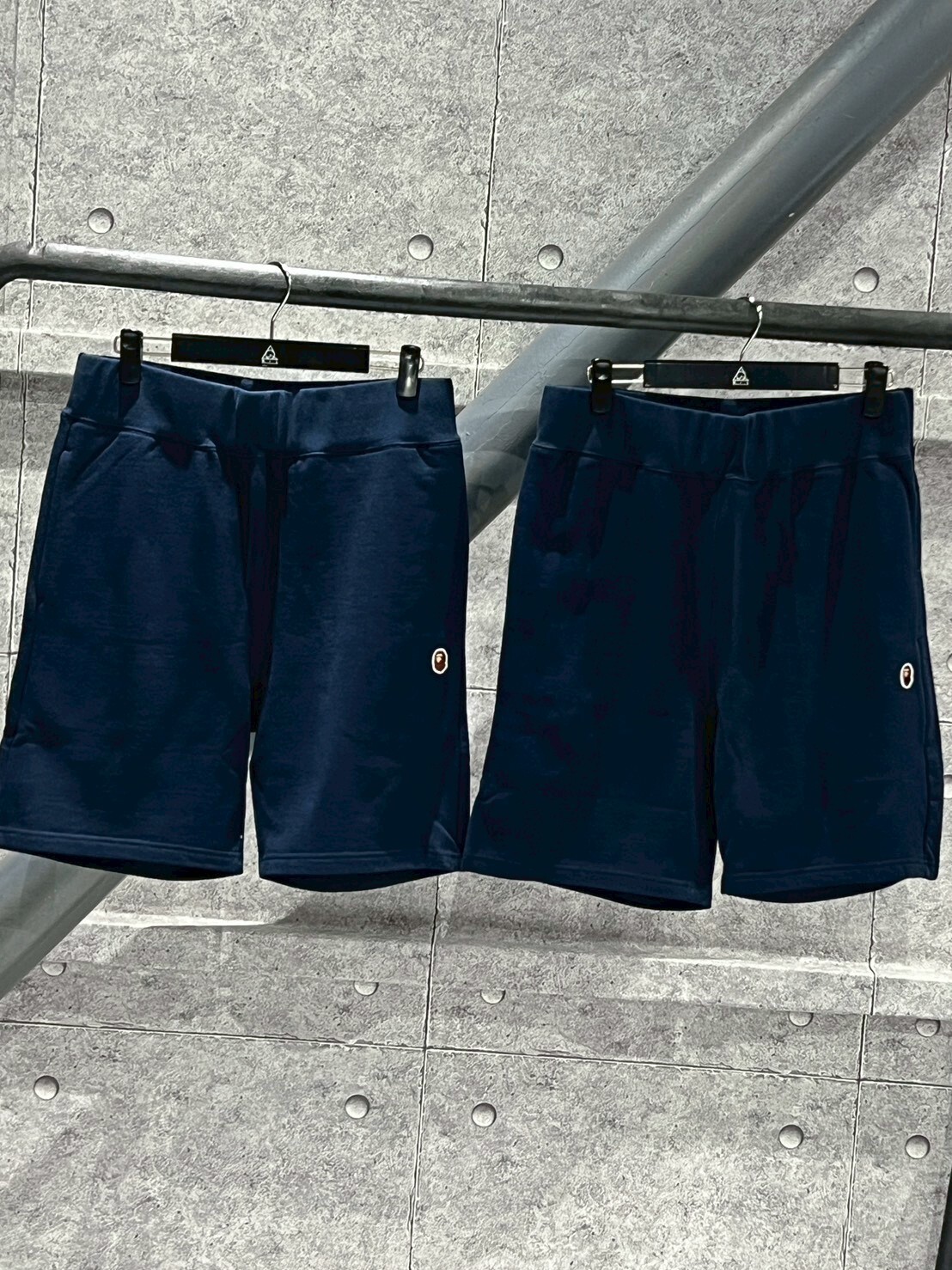 BAPE One Point 刺繡小猿人頭 棉短褲