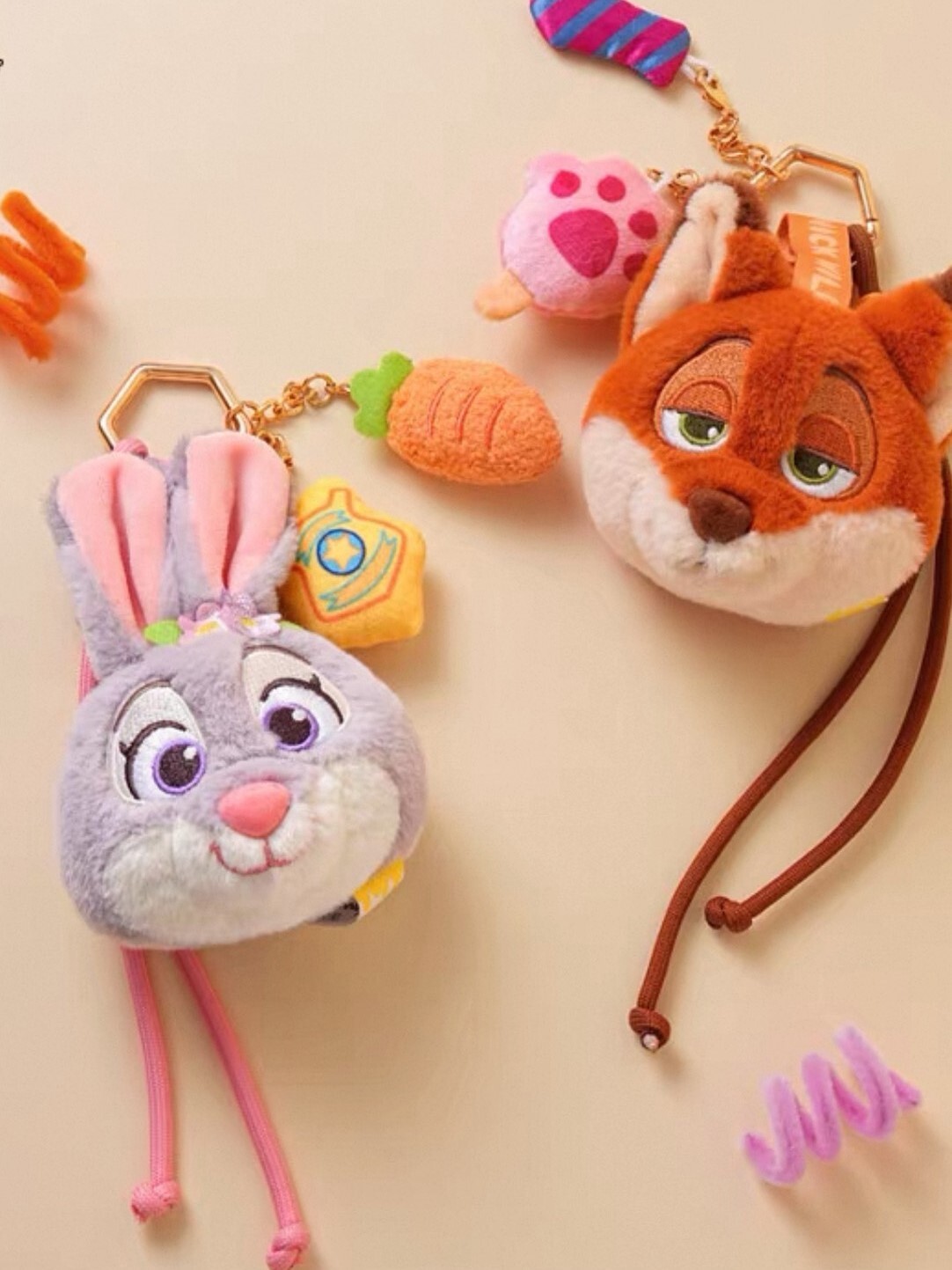 Zootopia Multi-Pendant Plush Charm