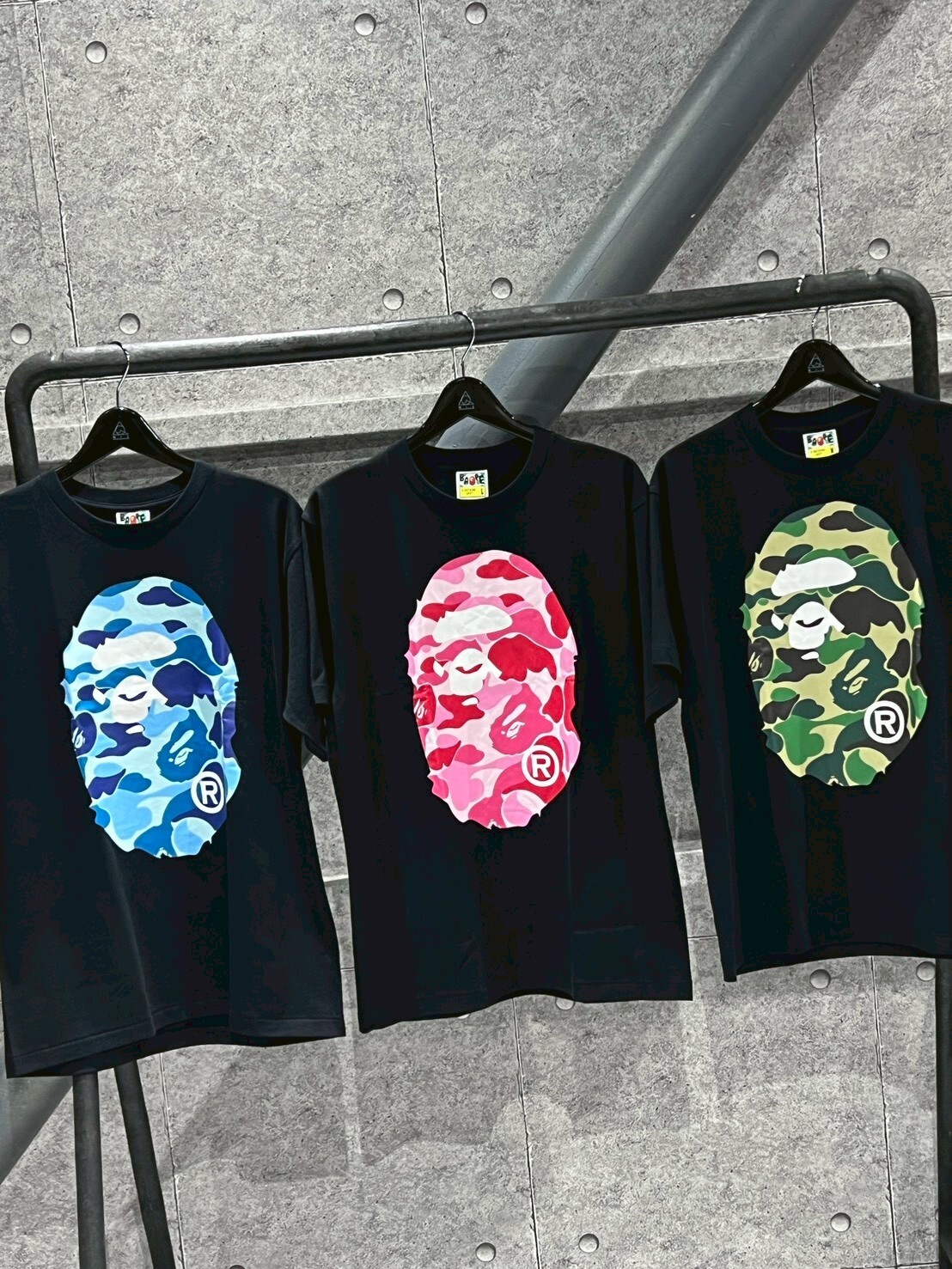 BAPE ABC CAMO 大猿人頭 迷彩Logo 短袖 T
