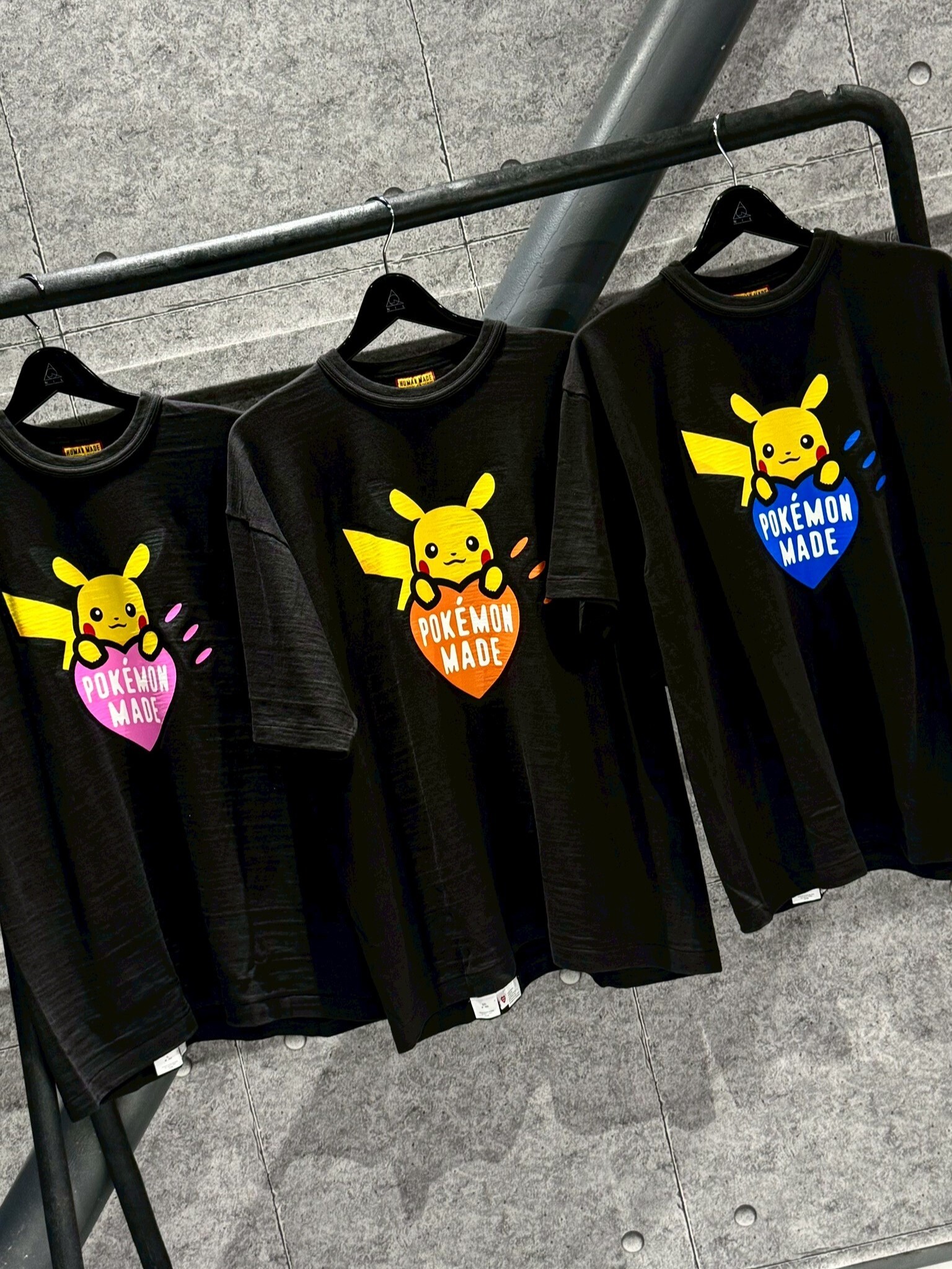 HUMAN MADE x Pokémon 限量聯名款 皮卡丘愛心Logo 短袖 T