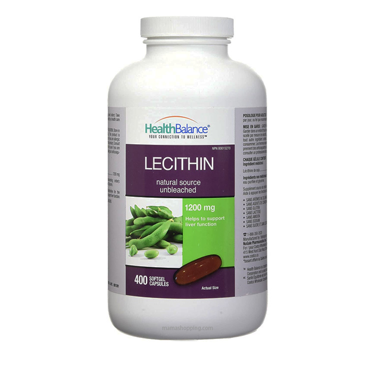 Health Balance Lecithin 天然大豆卵磷脂 1200 毫克（400 粒軟膠囊）