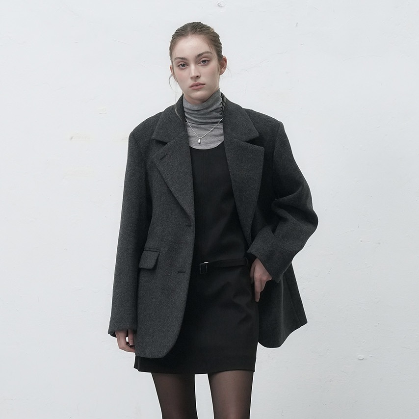 [GENERAL IDEA] HAIRY QUILTED JACKET