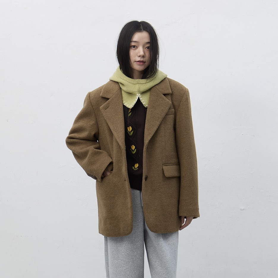 [GENERAL IDEA] HAIRY QUILTED JACKET