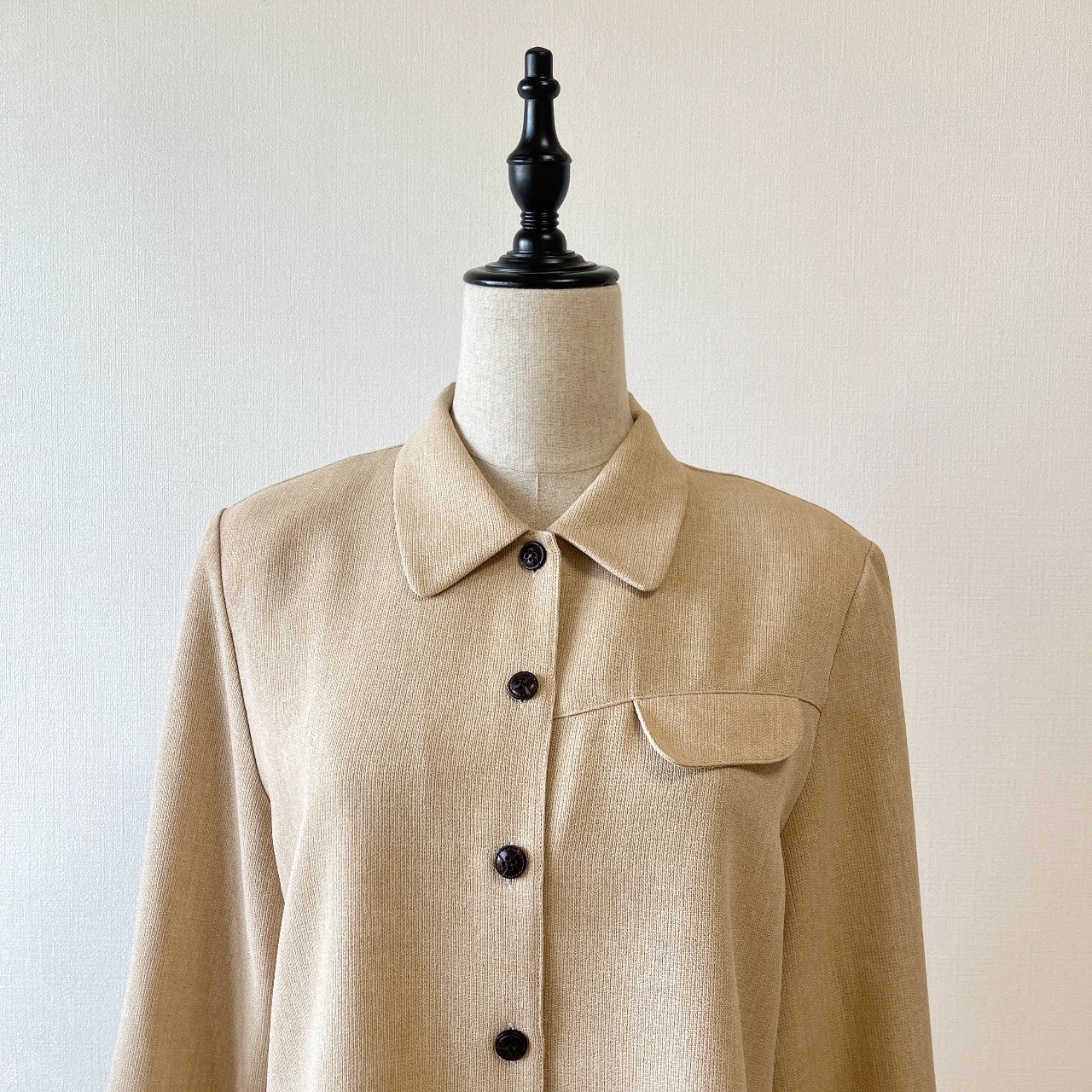 淺啡色長袖古著上衣