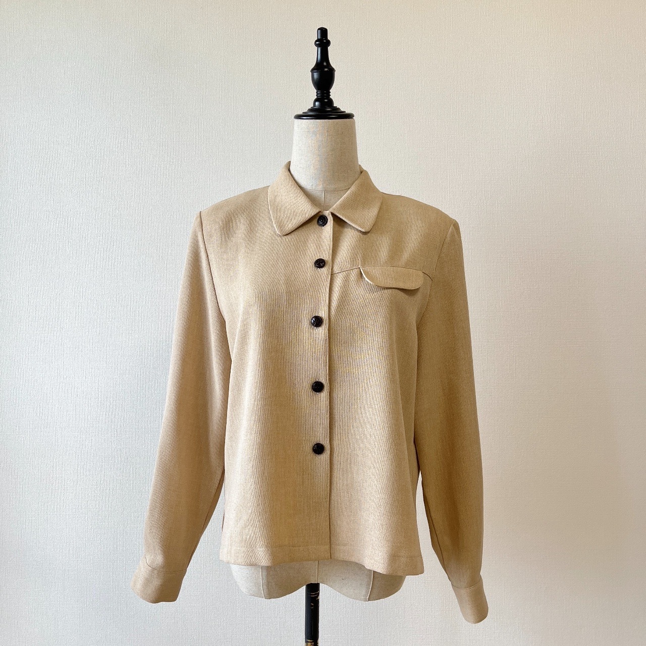 淺啡色長袖古著上衣