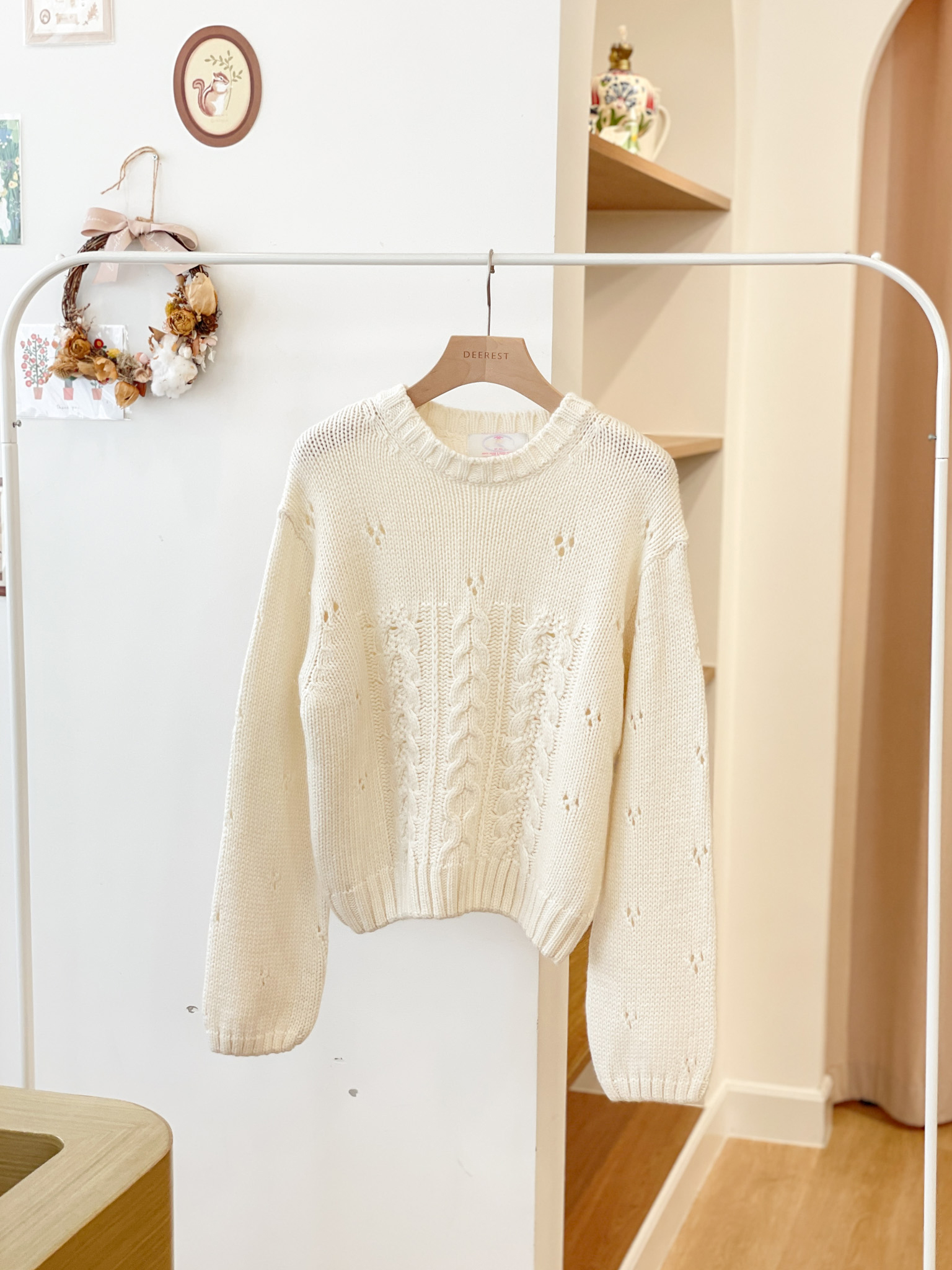 T1436 Lily Wool Braided Sweater