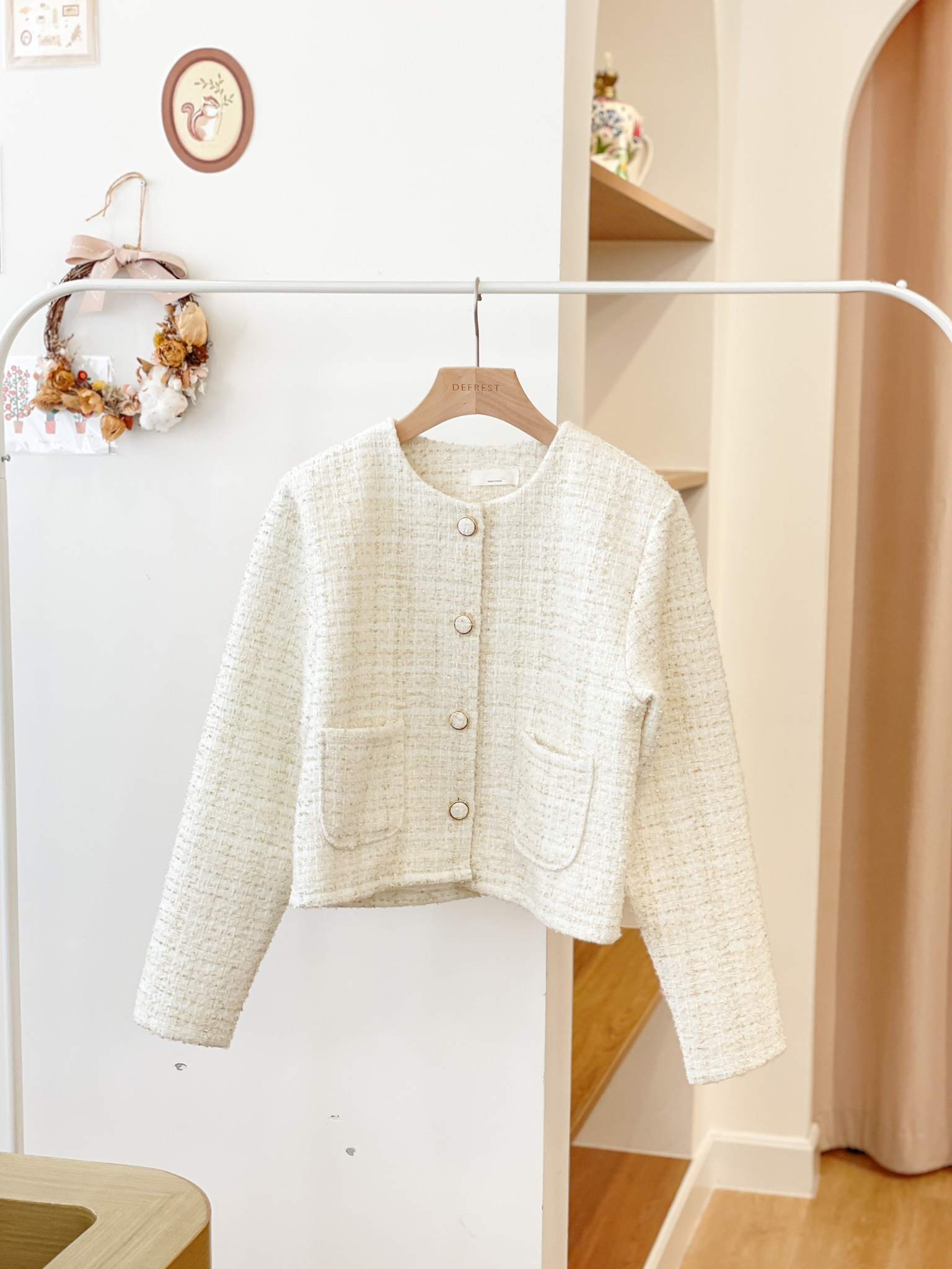 JK260 Glittering Tweedy Jacket