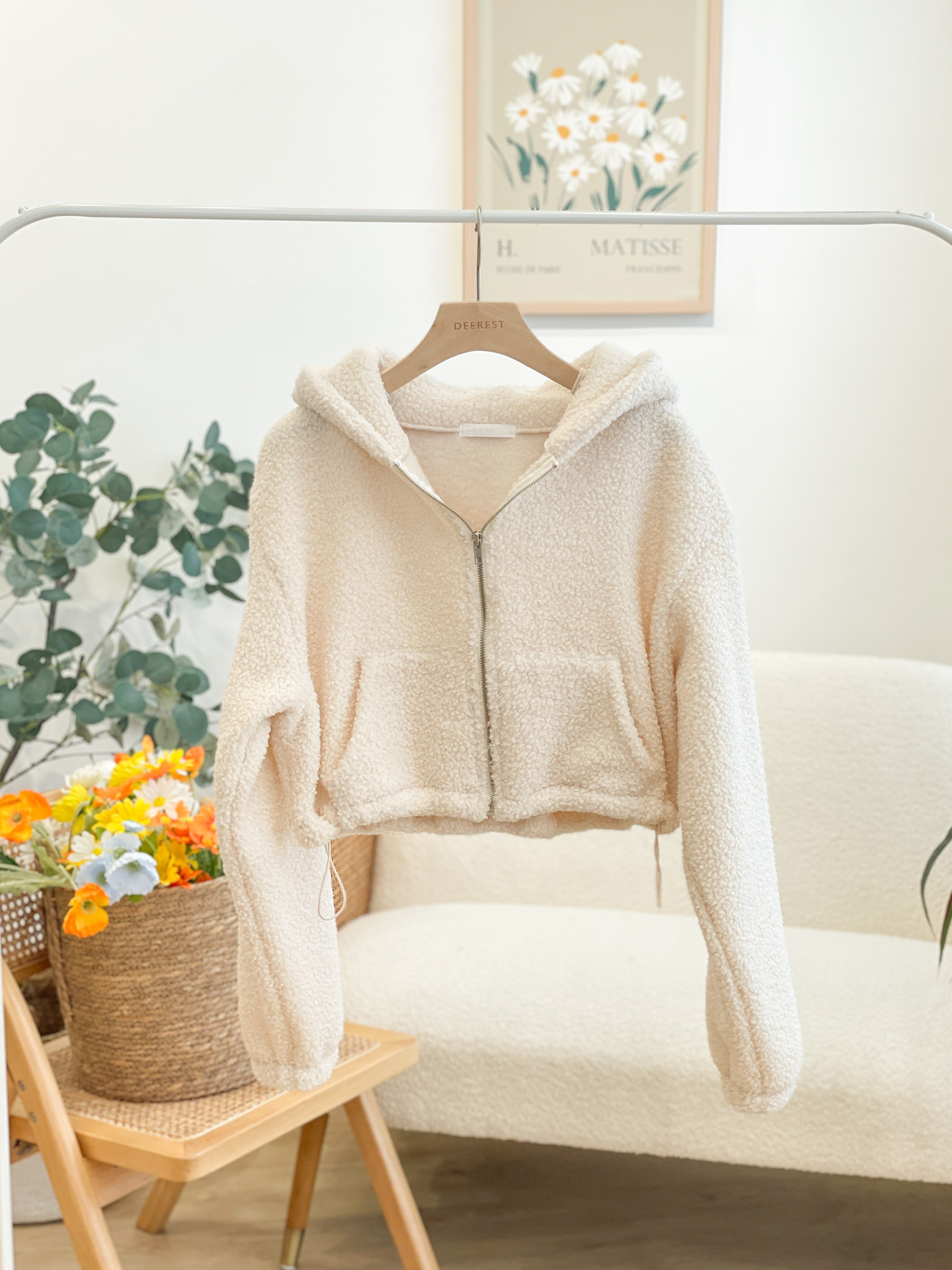 JK264 Polar Fleece Cropped Jacket