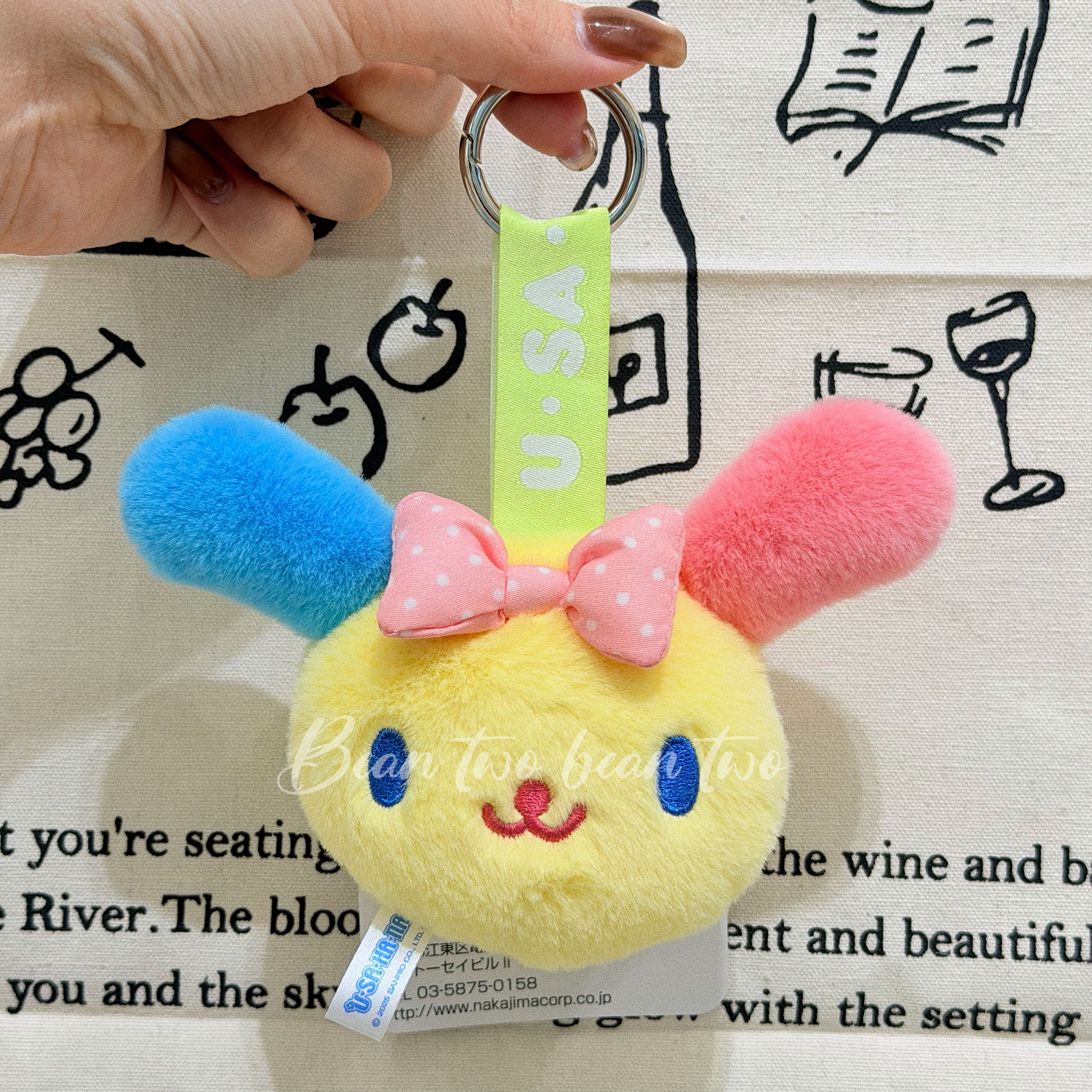 🇯🇵花小兔大頭吊飾💗