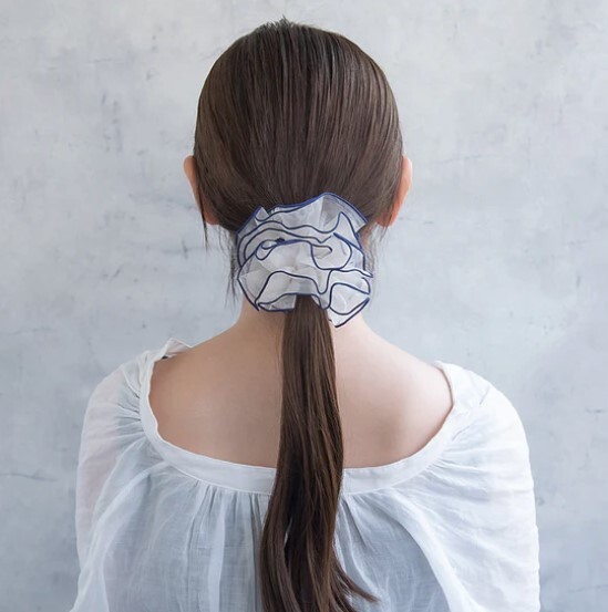 網紗雙色大髮圈