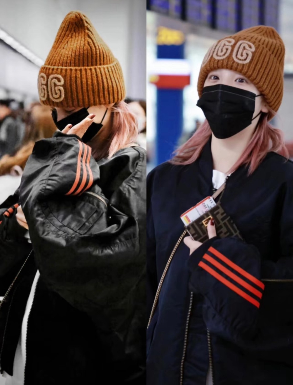 UGG 純色柔軟針織毛帽｜女款｜深棕／黑色／淺棕色｜宋雨琦同款