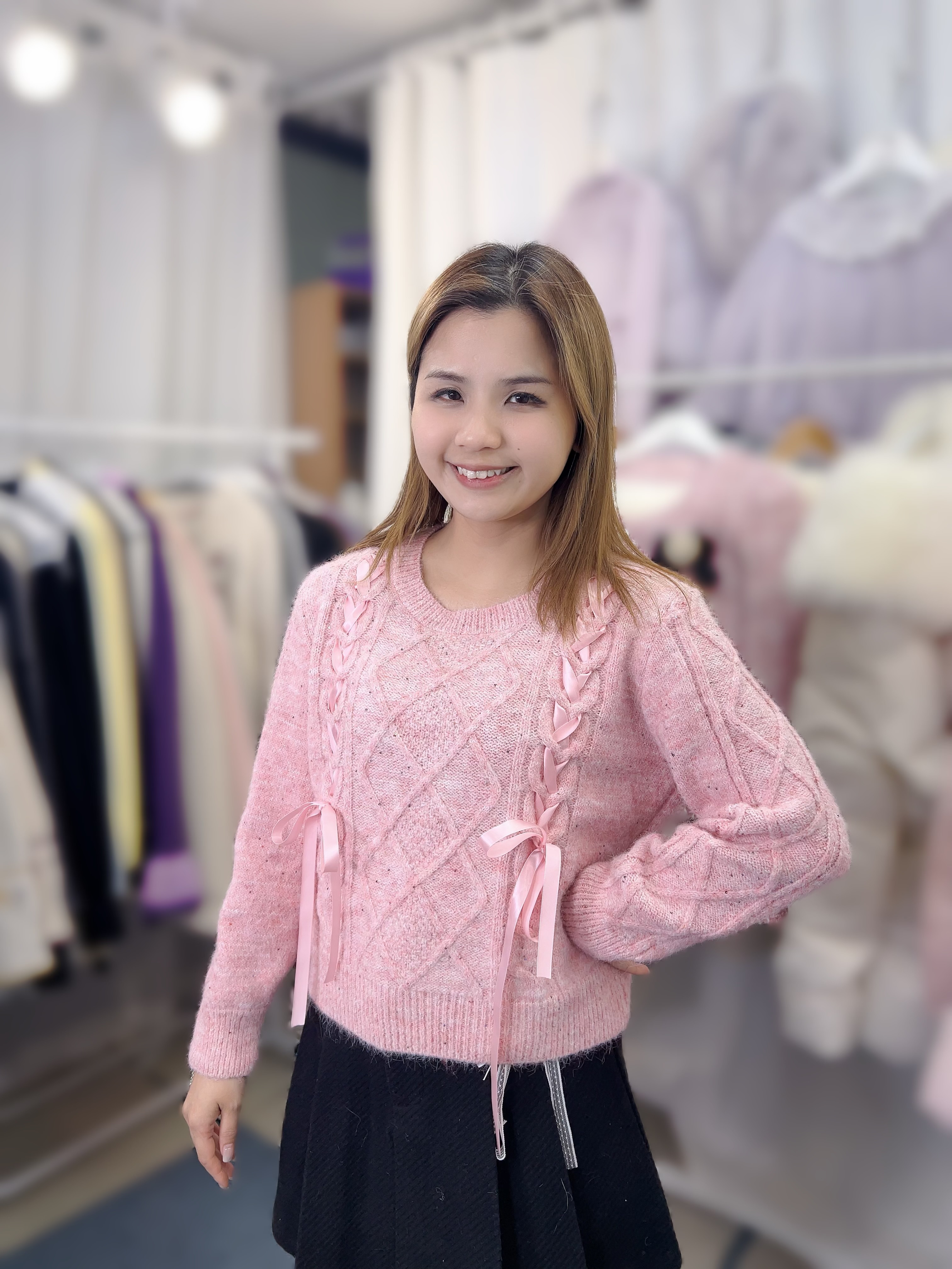 J51韓國🇰🇷菱格羊毛10%   胸42-47 長19   原價 $329