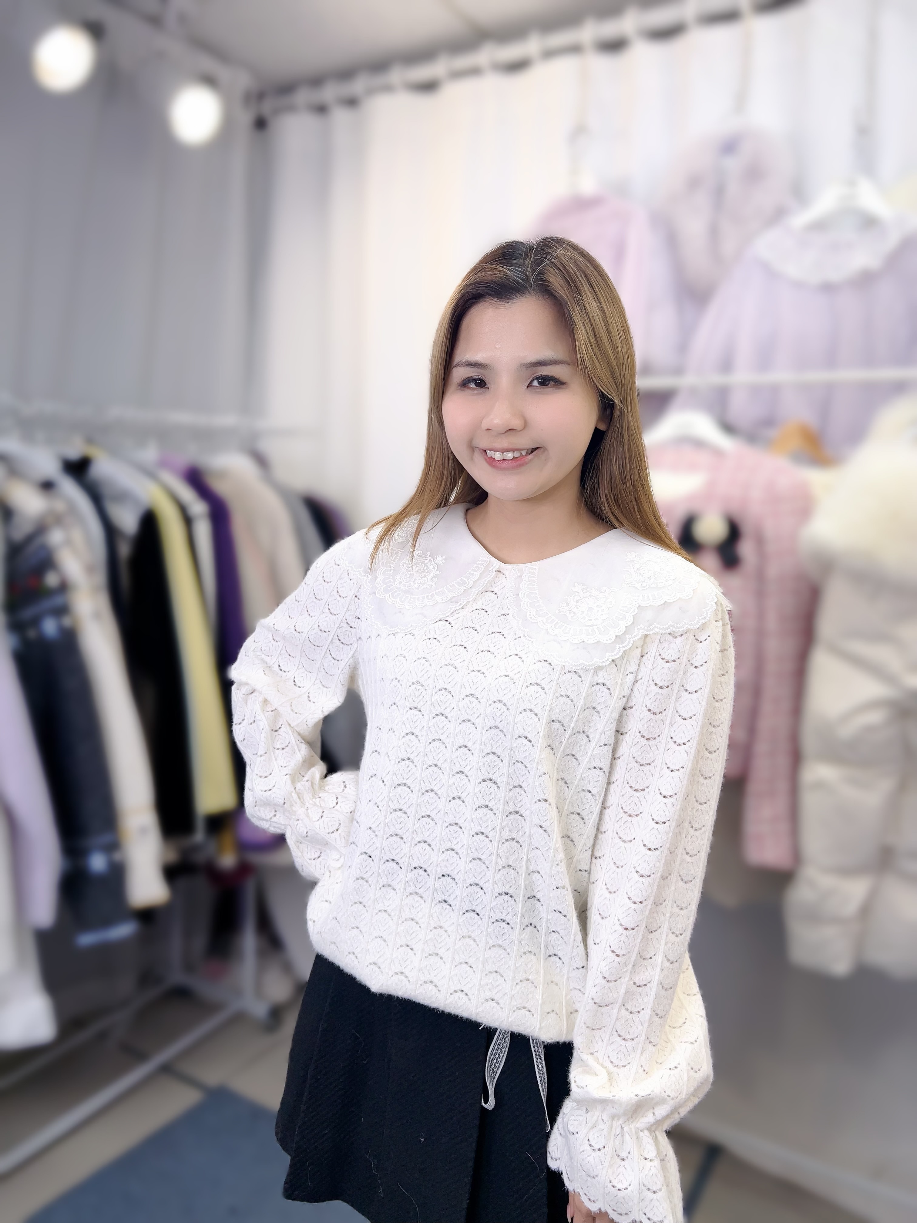 J46 韓國🇰🇷BB領LACE 胸38-46 長25  原價 $319