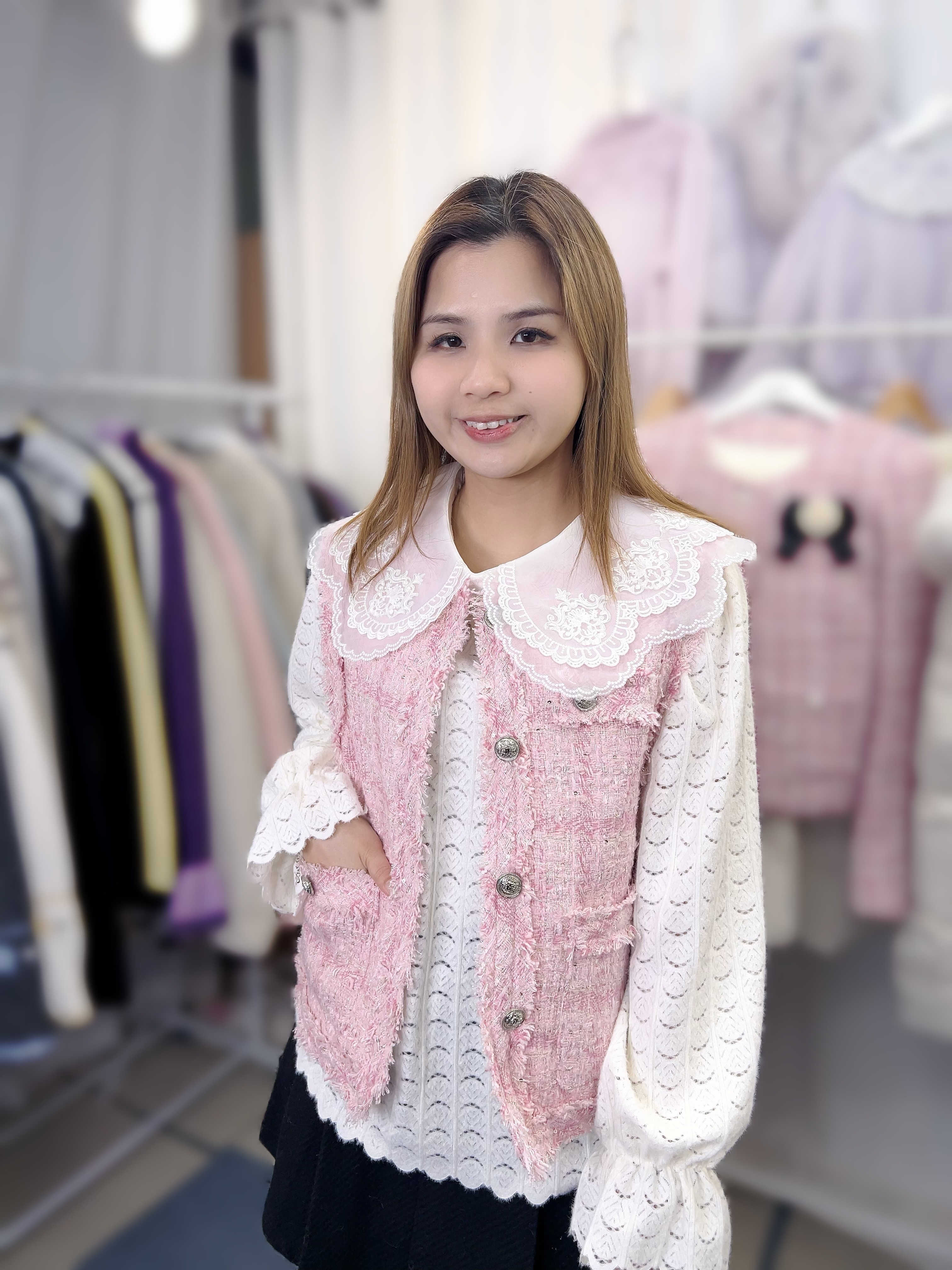 J57 韓國🇰🇷小香風背心 胸40 長21.5 $459