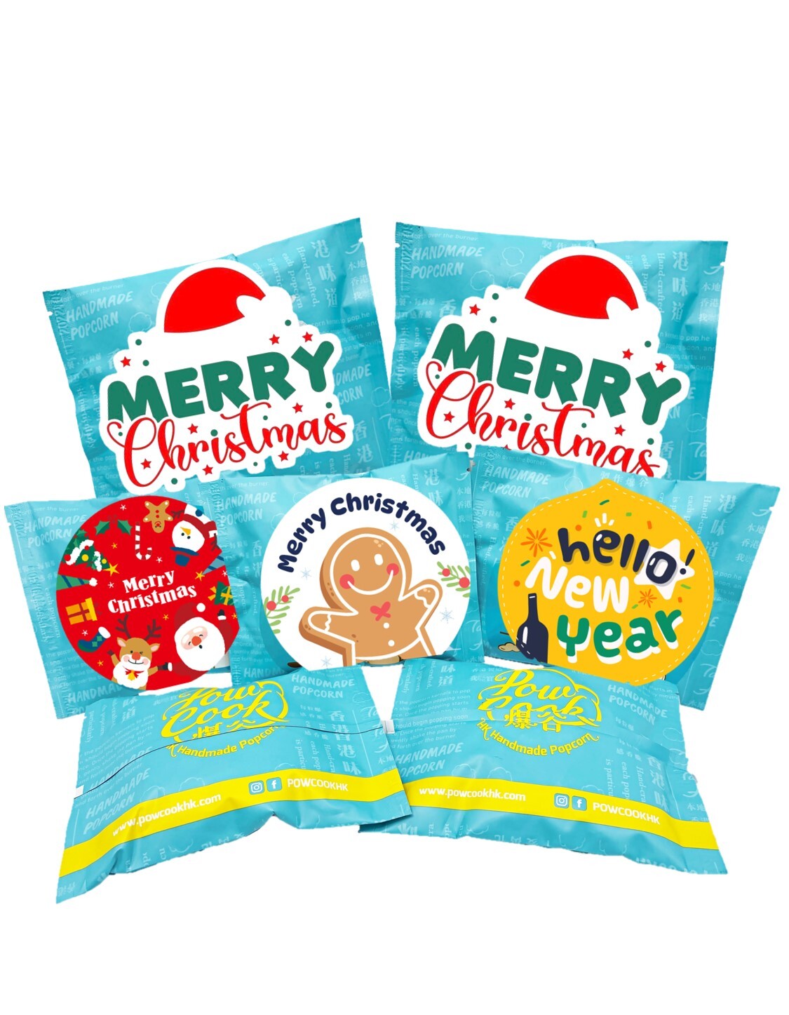 POWCOOKHK - 香港手工爆谷 聖誕派對套裝