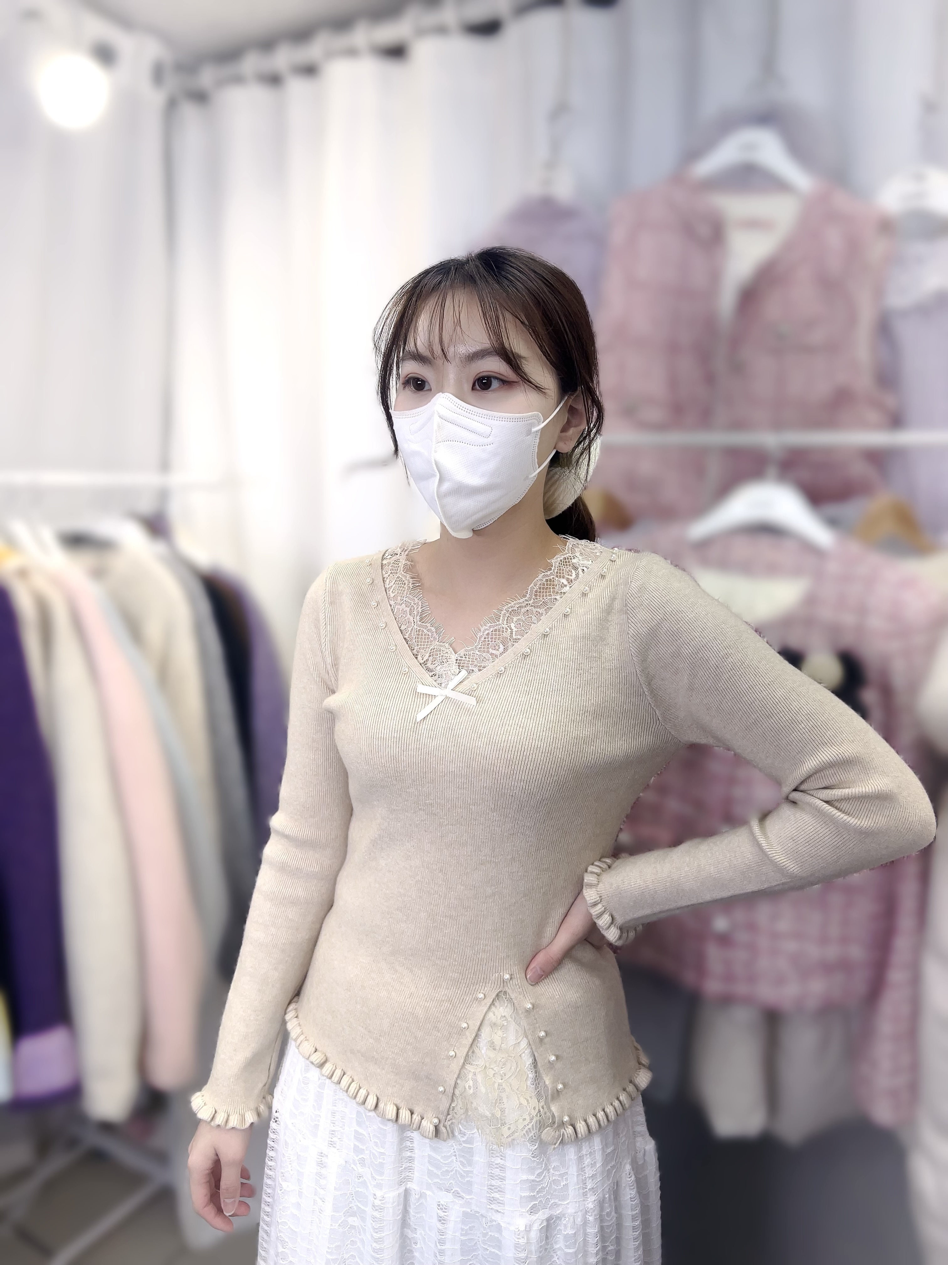 J45 韓國🇰🇷彈力蝴蝶結 胸34-42 長22 原價  $309