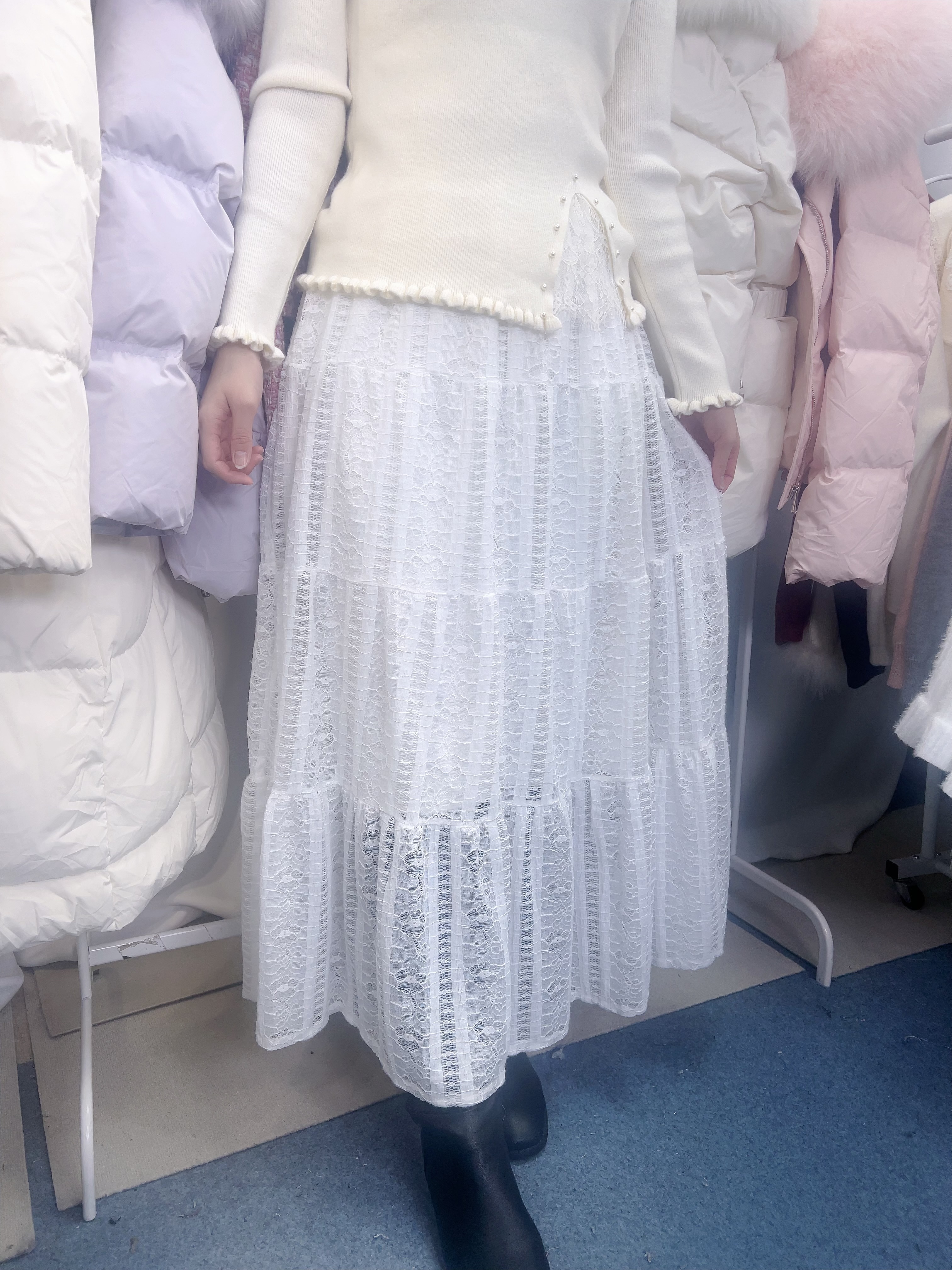 J72 韓國🇰🇷毛底長裙  腰26-41 長36 原價 $329