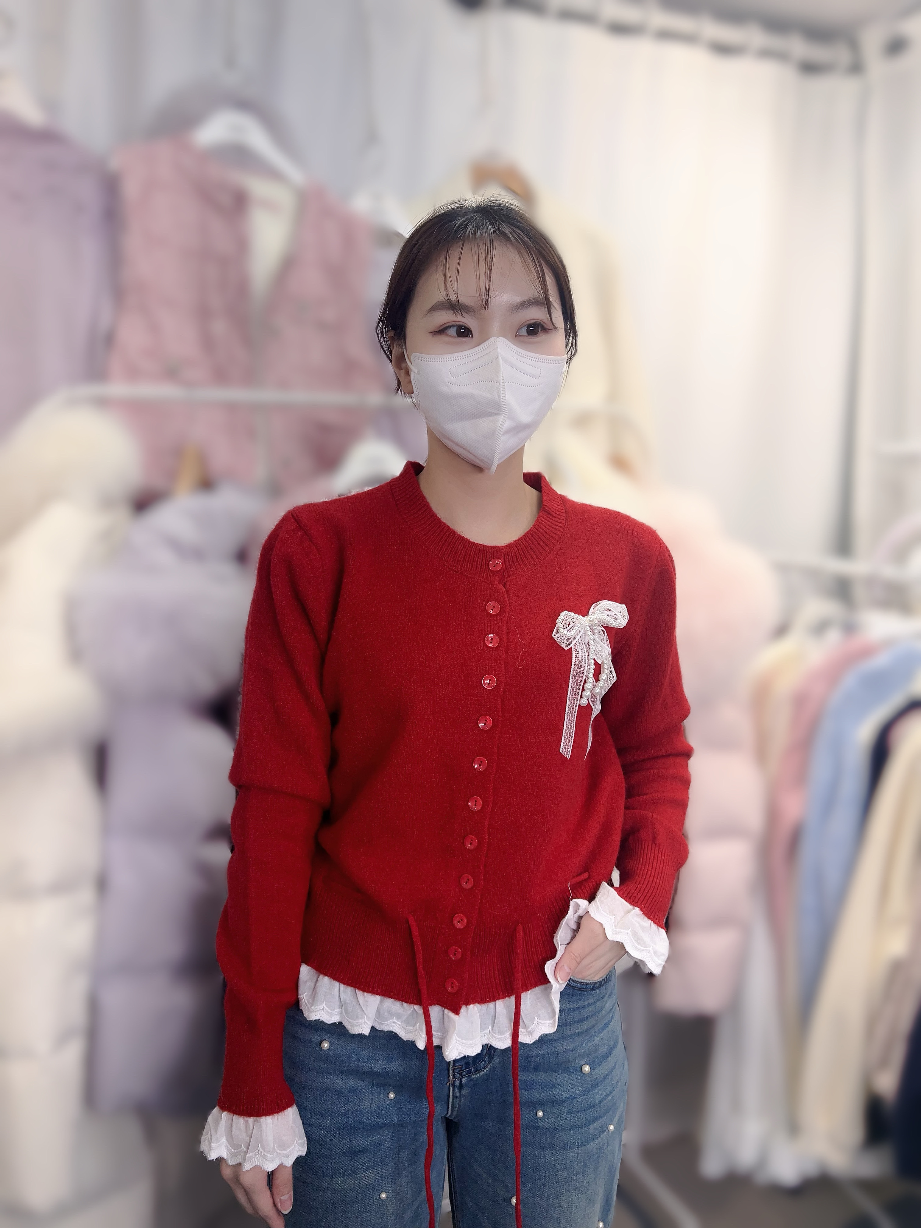 J56 韓國🇰🇷蝴蝶外套 胸39-48 長22.5 $339  扣可拆