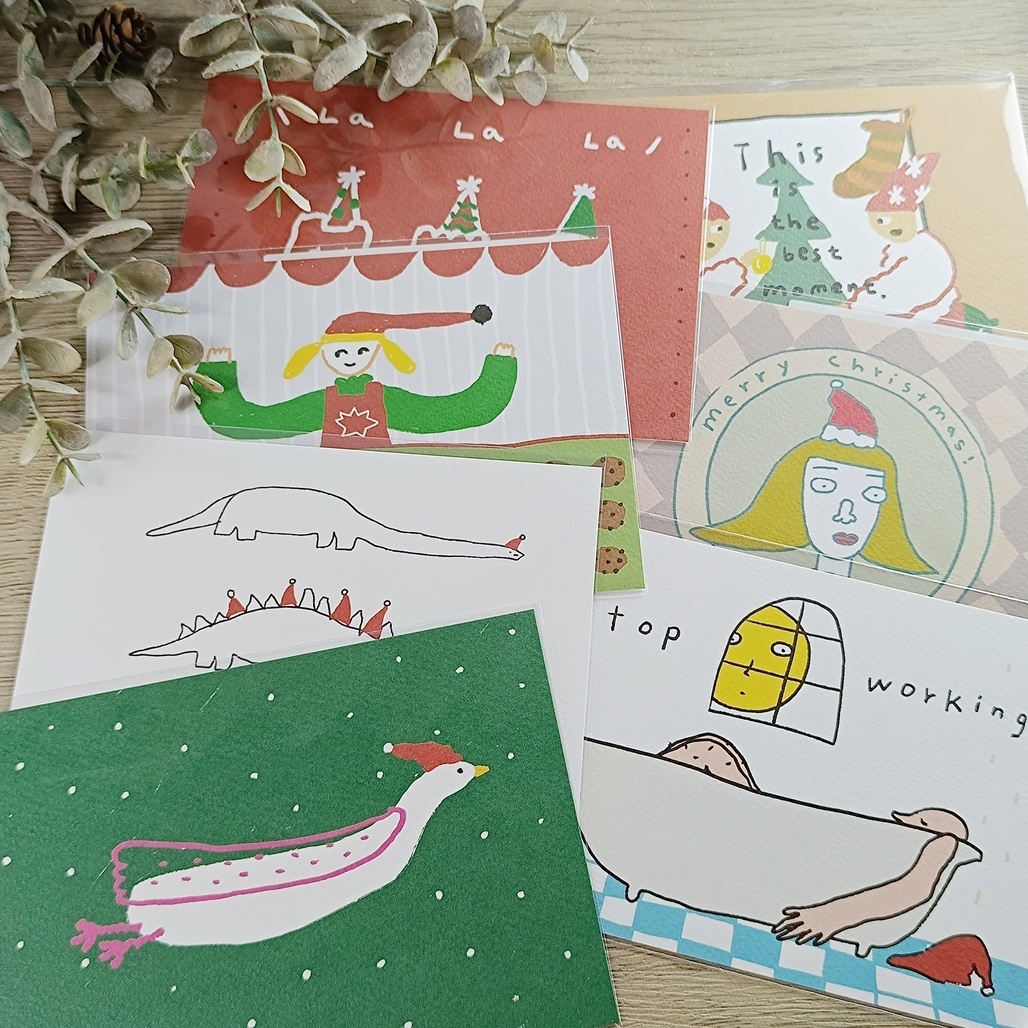 馬卡龍腳趾．聖誕明信片 2025新款 共7款