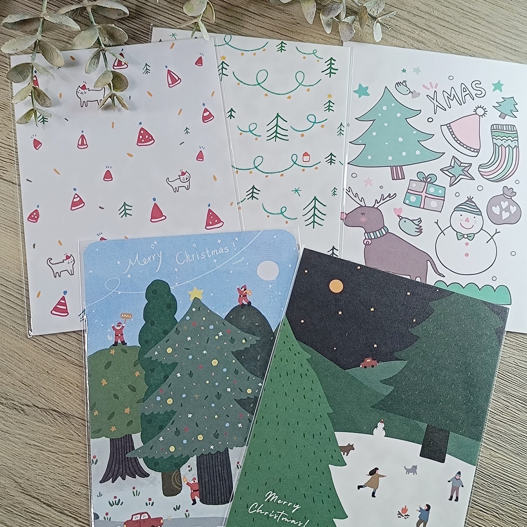 KerKerland．插畫聖誕明信片 共5款