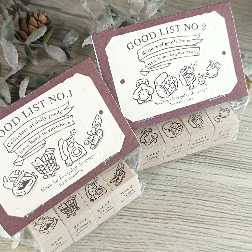 山泥泥．GOOD List 迷你印章4入組 共兩組