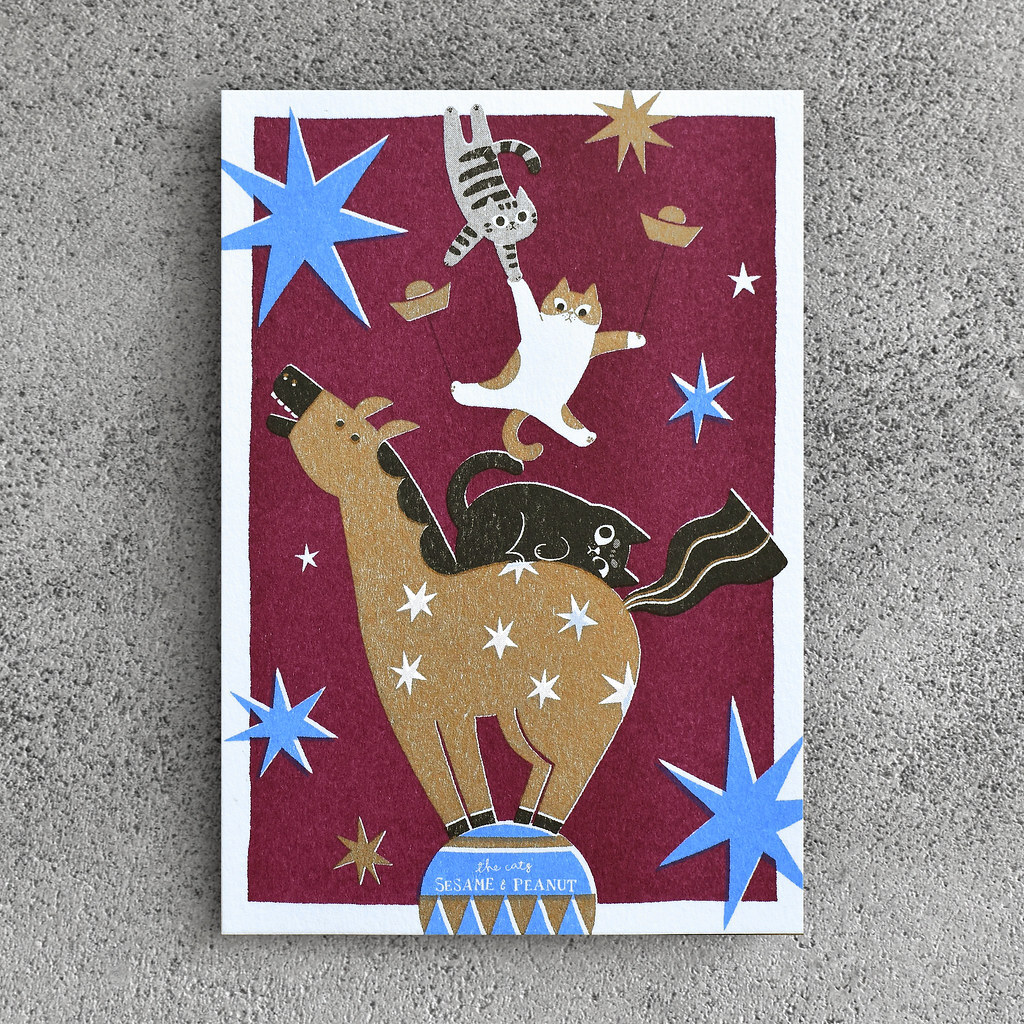 大芝麻小花生．馬哈哈哈riso賀年卡