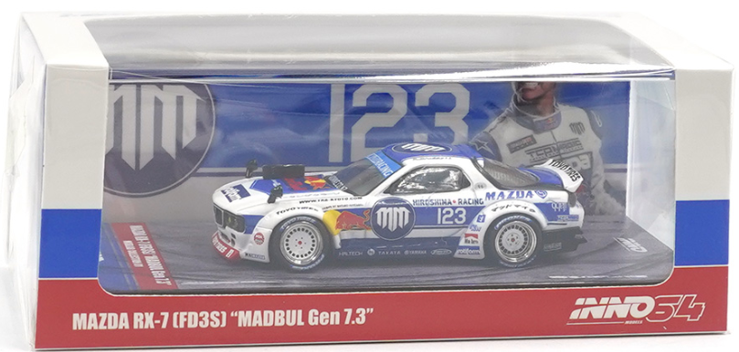 1:64 MAZDA RX7 (FD3S) "PANDEM ROCKET BUNNY" MADBUL MADLAB COLLECTION 001