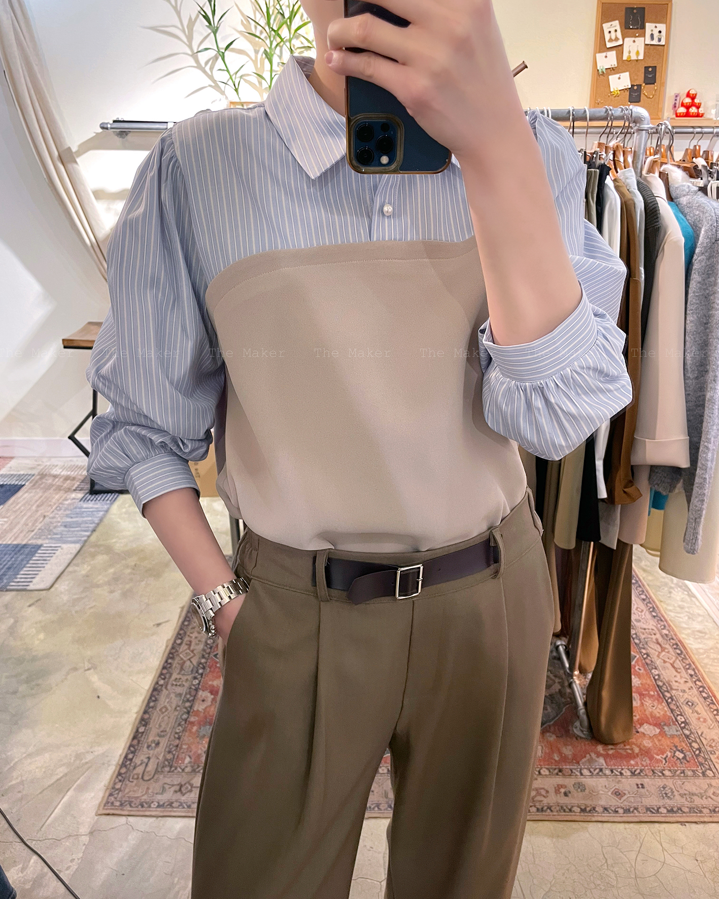 💎型格拼料恤衫💎