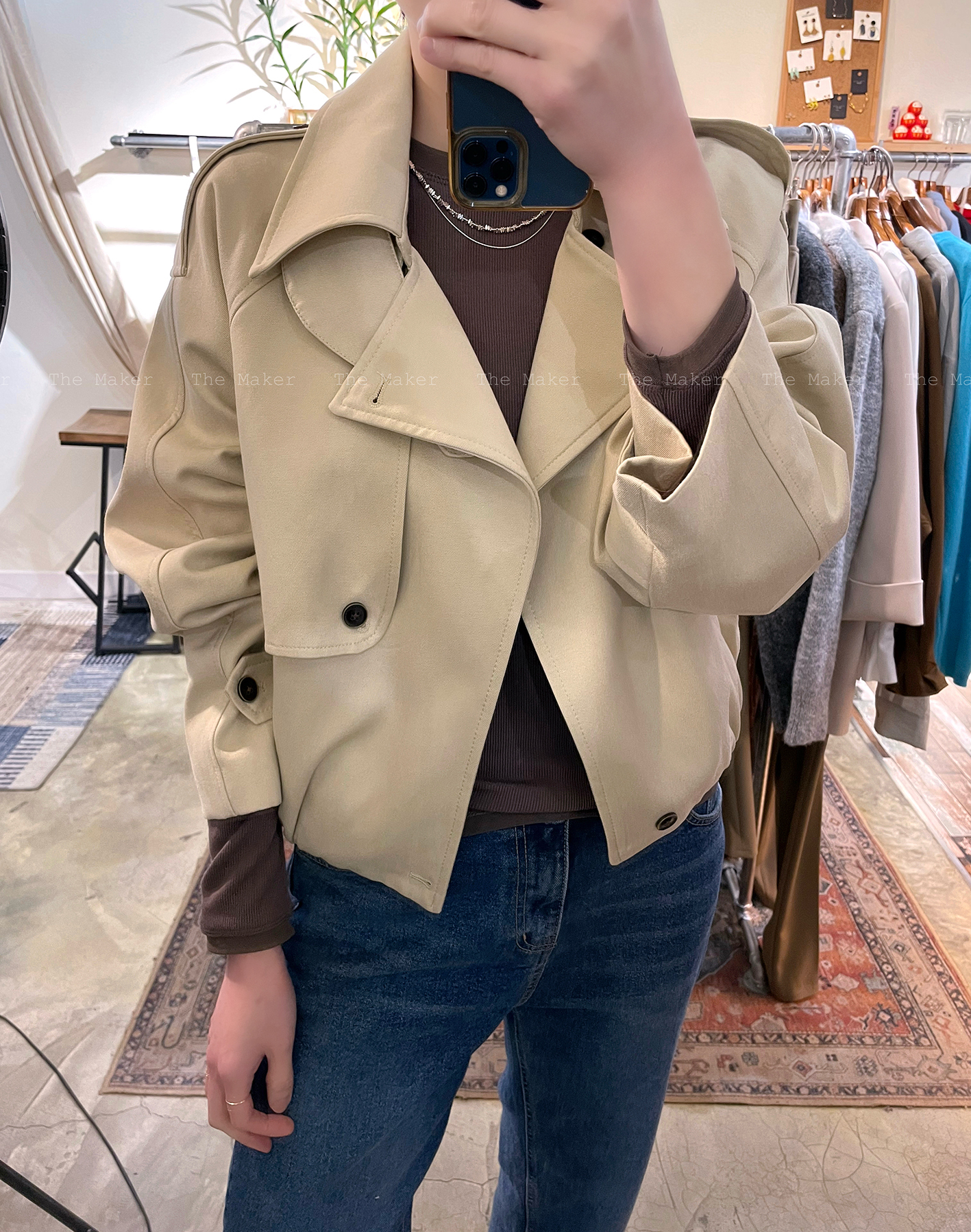 🍁立體Cocoon Trench Coat 🍁️