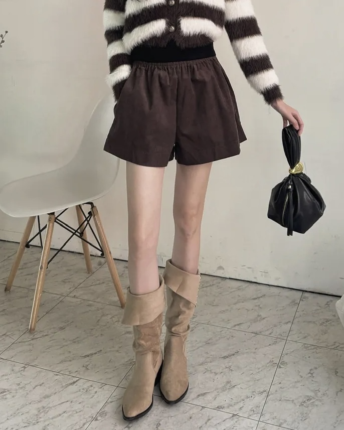 秋冬限定燈芯絨短褲—9976