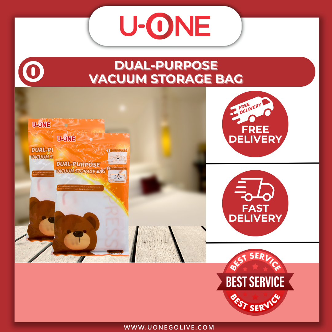 U-ONE | Malaysia | Dual-Purpose Vacuum Storage Bag | Easy Storage | Ready Stock