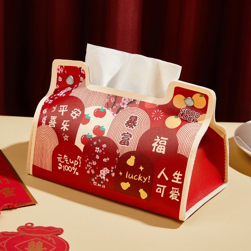 新年预购 可爱餐桌卡通暴富纸巾盒