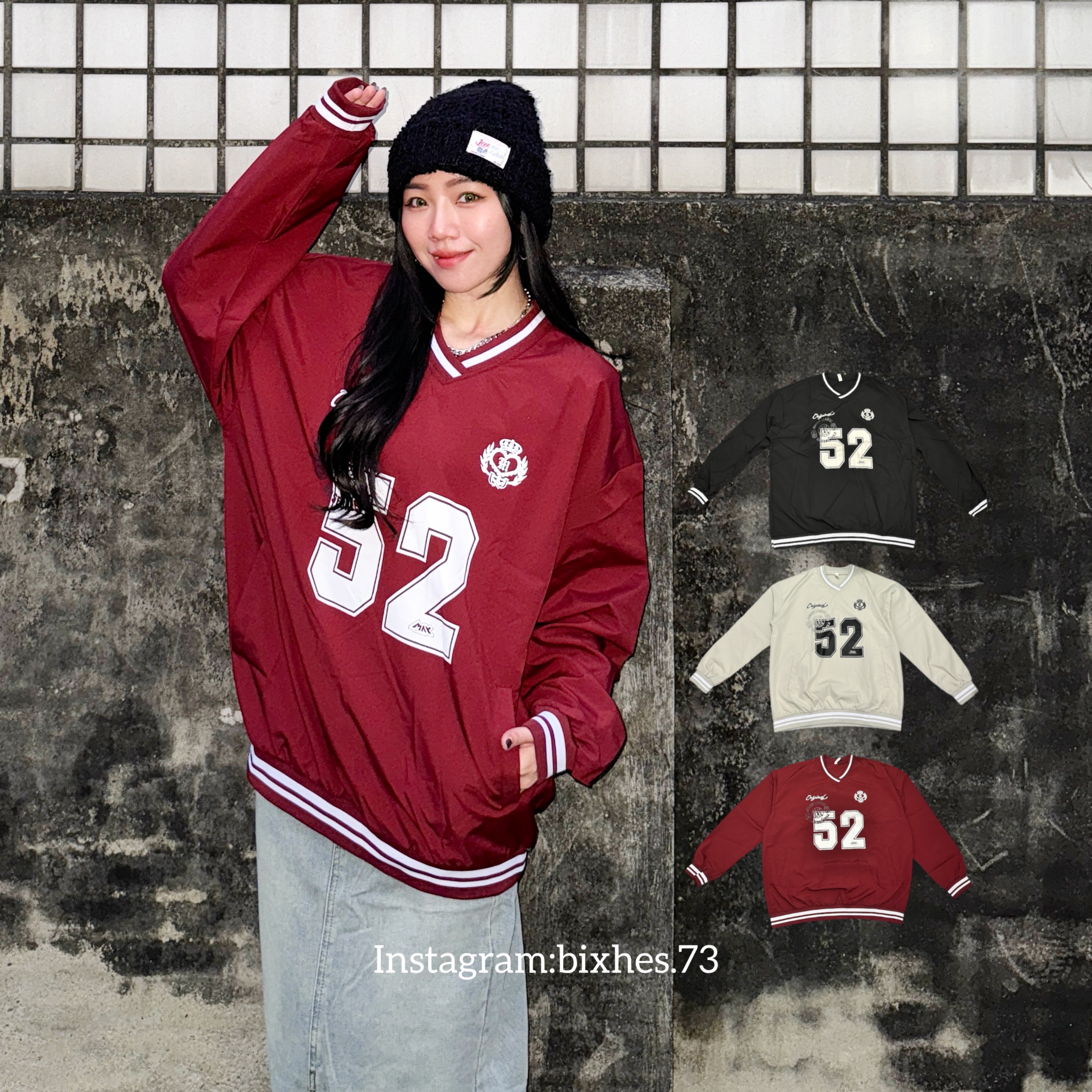 V領口袋風衣長T(B00049)