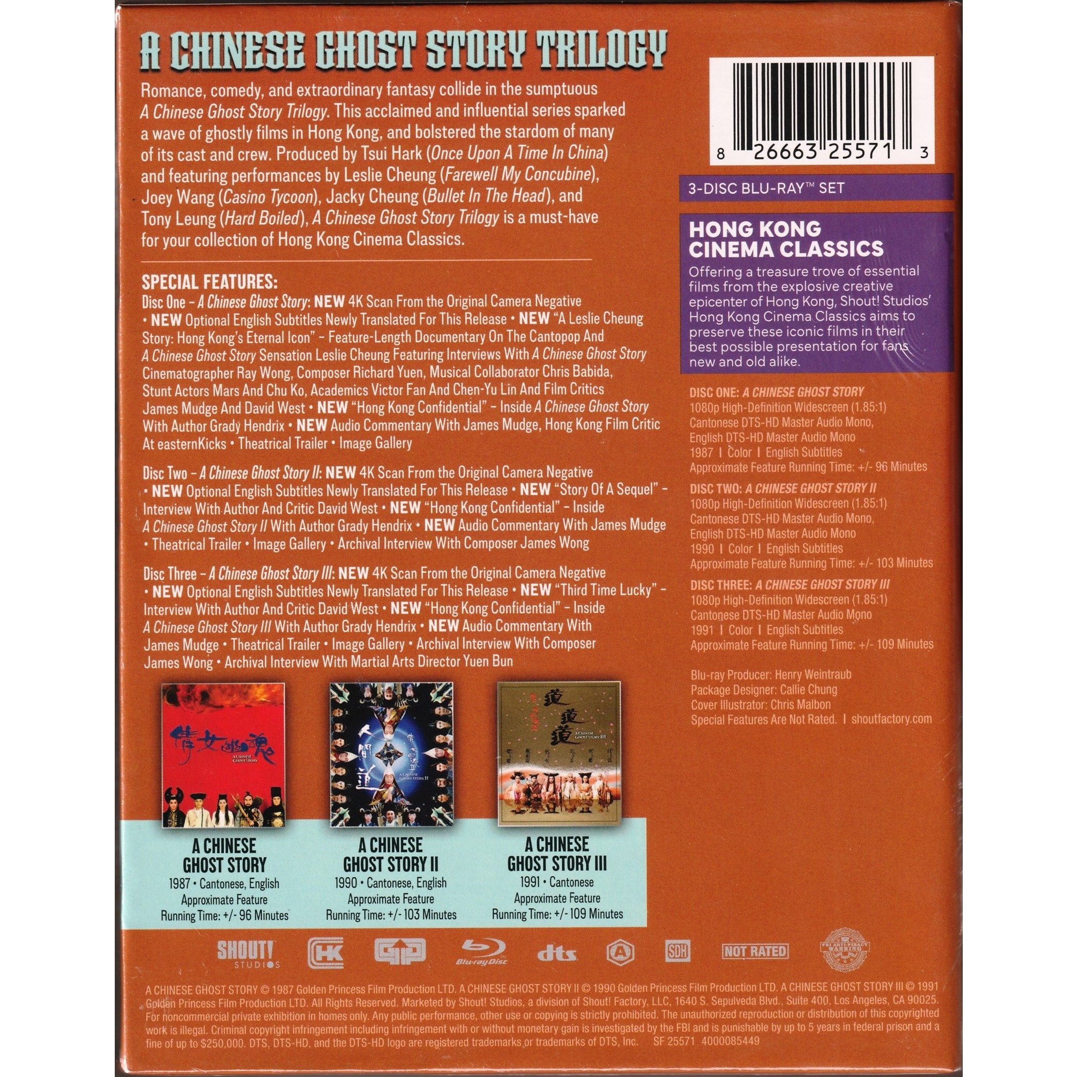 倩女幽魂三部曲 (1987-1991) (Blu-ray) (美國版)