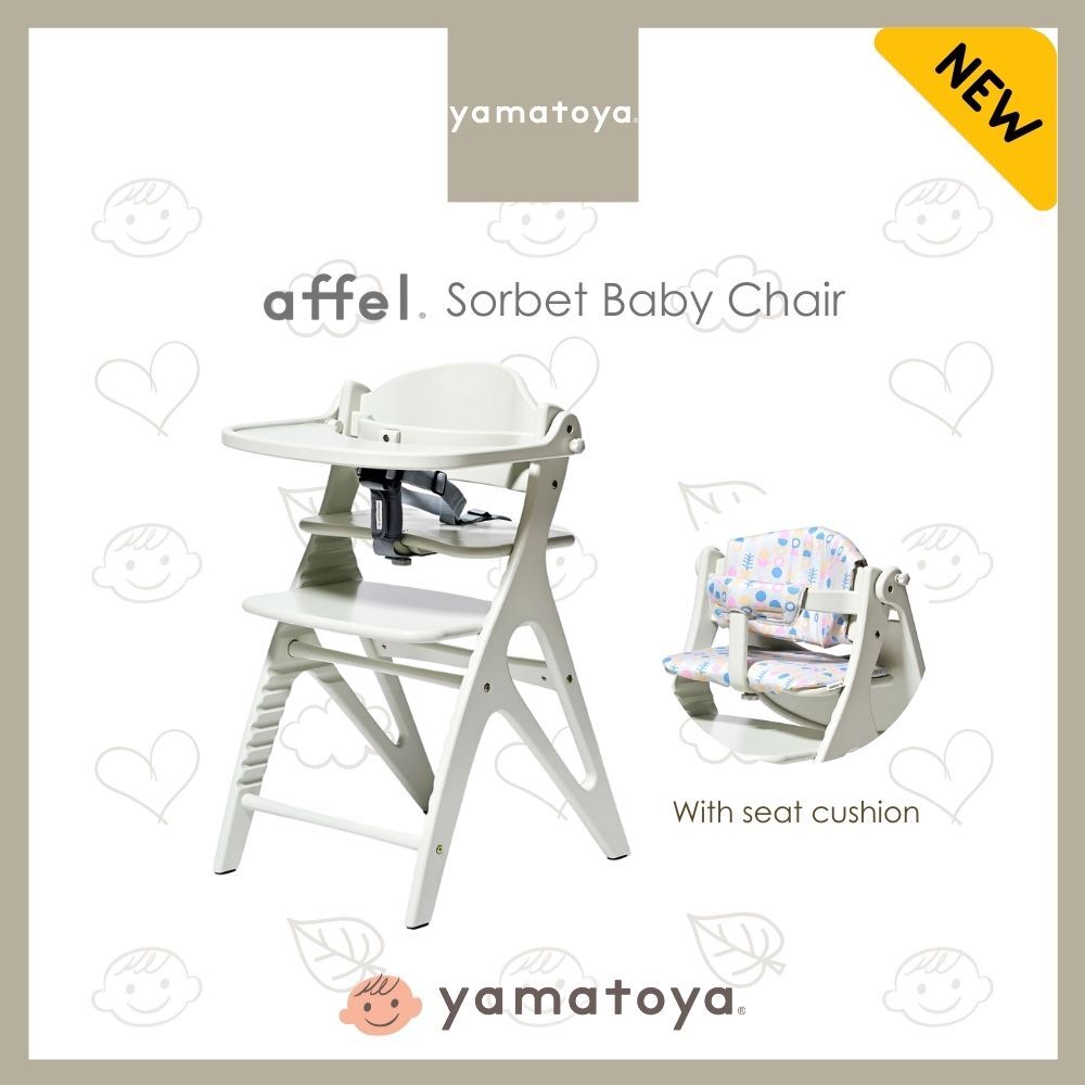 Yamatoya Affel Sorbet Baby Highchair With Cushion