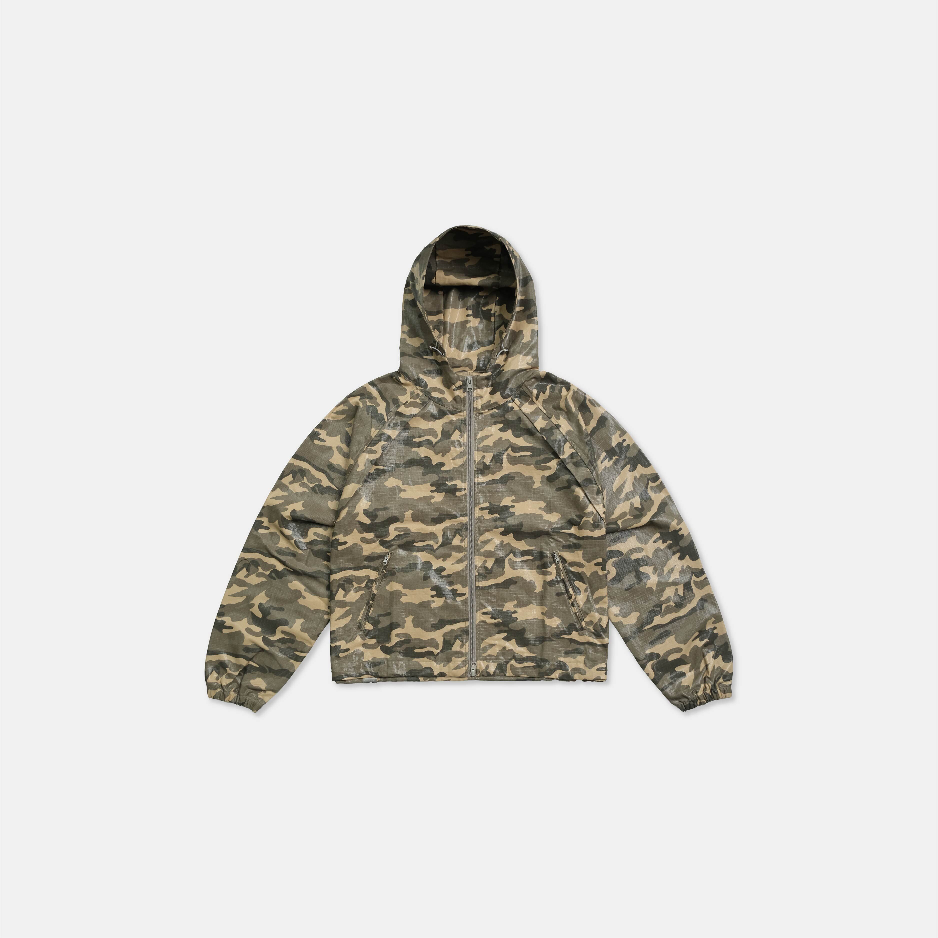 SIMON MADE OW-2518 隱形膠膜 迷彩 空降  連帽 外套