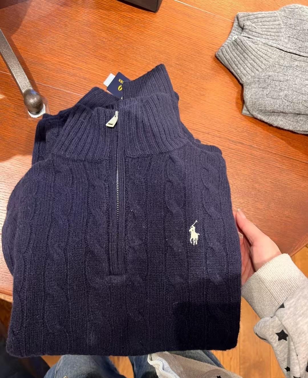 Outlet Polo Zip Sweater