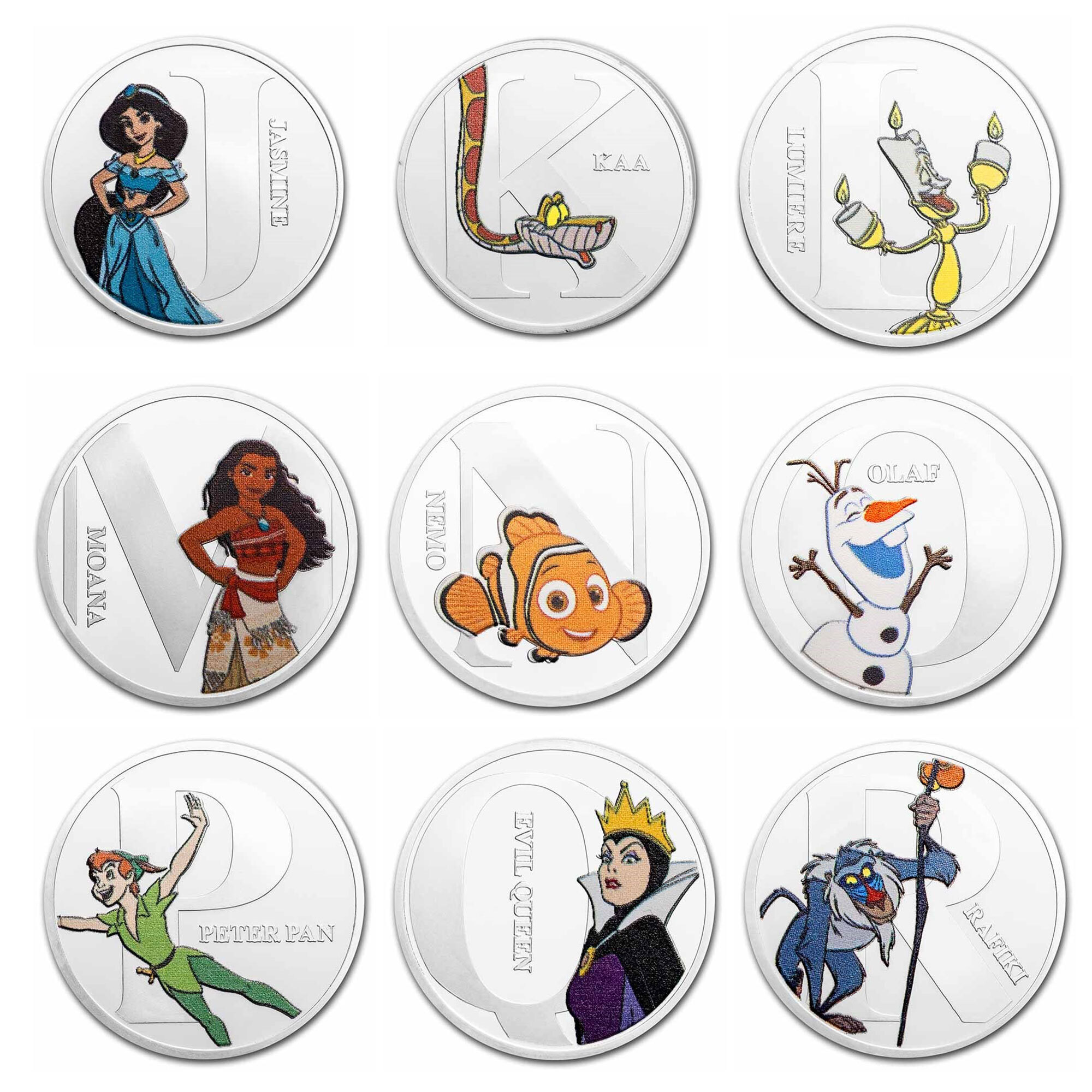 迪士尼A-Z系列字母紀念幣