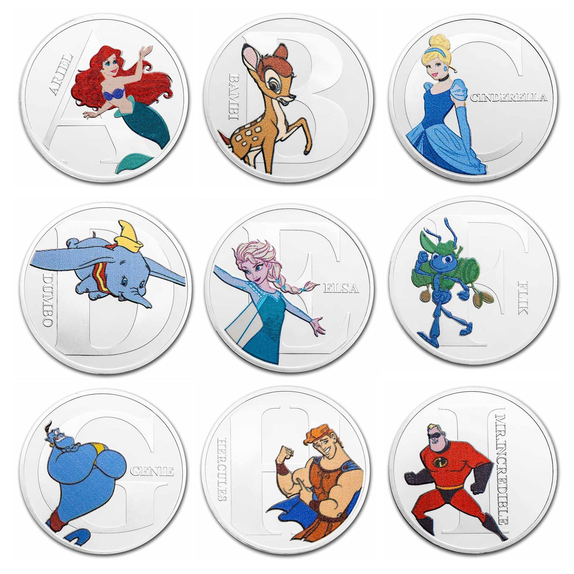 迪士尼A-Z系列字母紀念幣