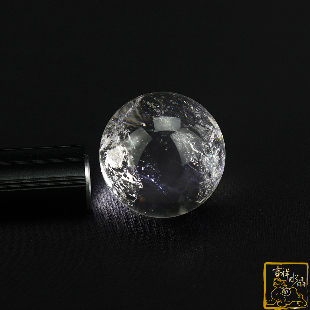 藍針白水晶球 5.7cm 天使藍針