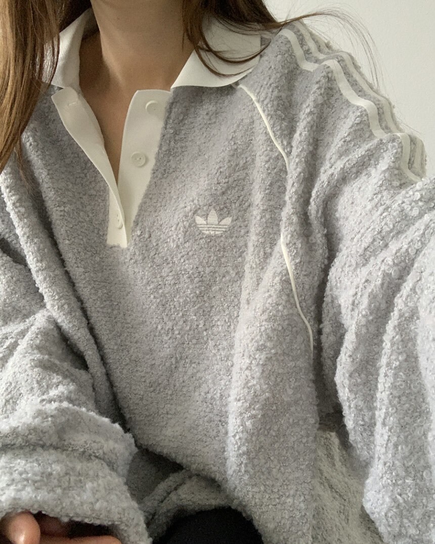 ADIDAS ORIGINALS 毛圈布圓領POLO衫 兩色