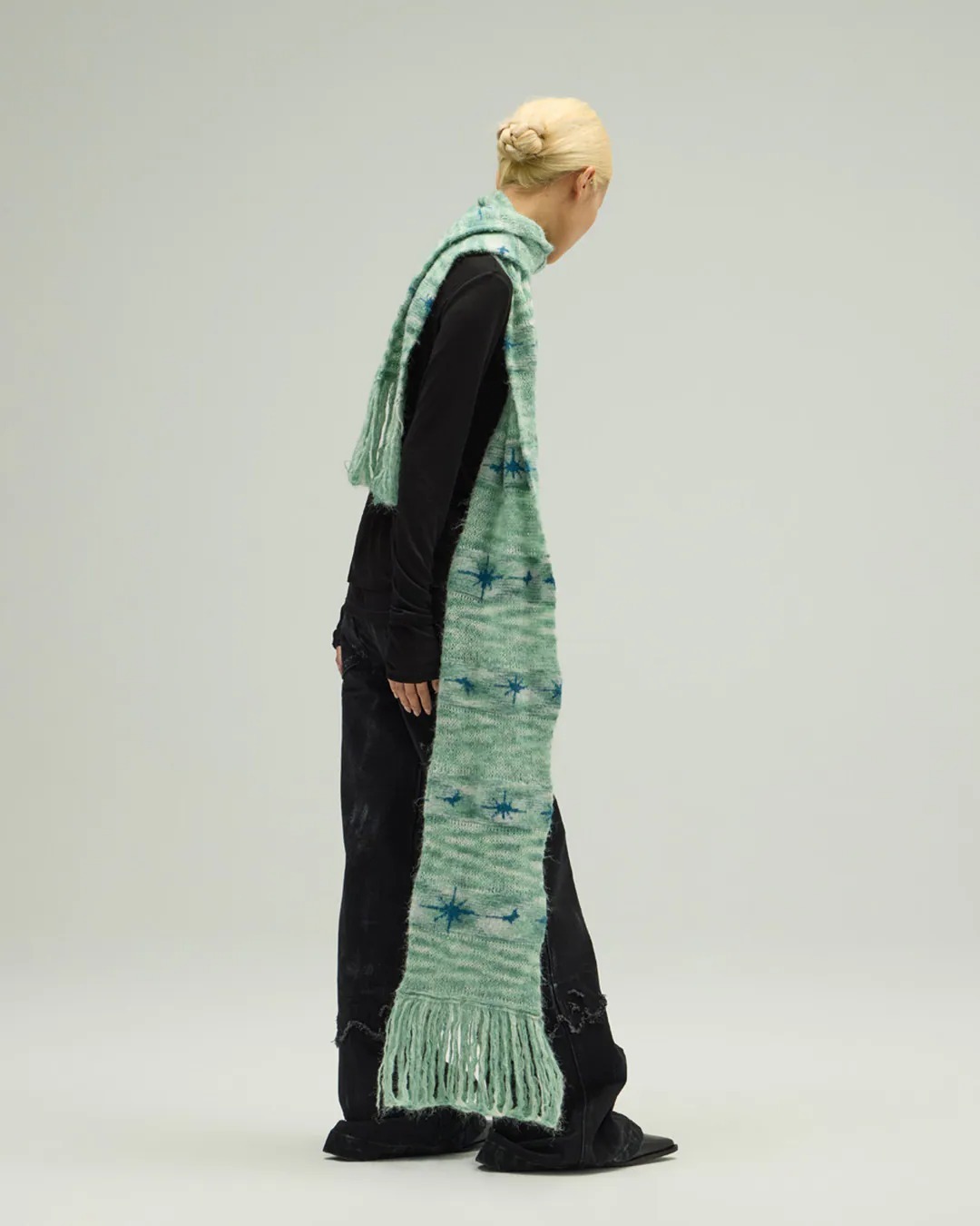 Silver9 Mixed-Yarn Star Scarf 混色星星圍巾 / ORBITA-014