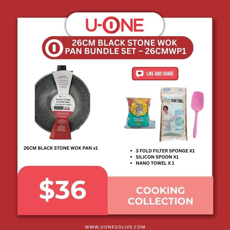 26CM BLACK STONE WOK PAN BUNDLE SET – 26CMWP1