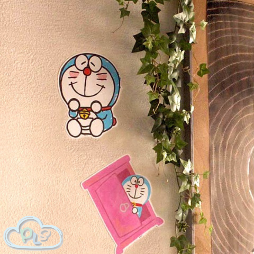 現貨 布質牆貼紙 隨意門 125 x 170mm I’m Doraemon 粉紅色 #22867-1