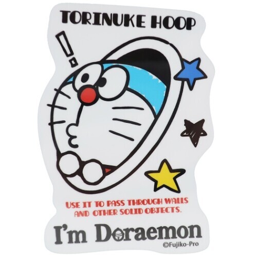 現貨 防水貼紙 秘密道具 01 I’m Doraemon 白色 #22868-1