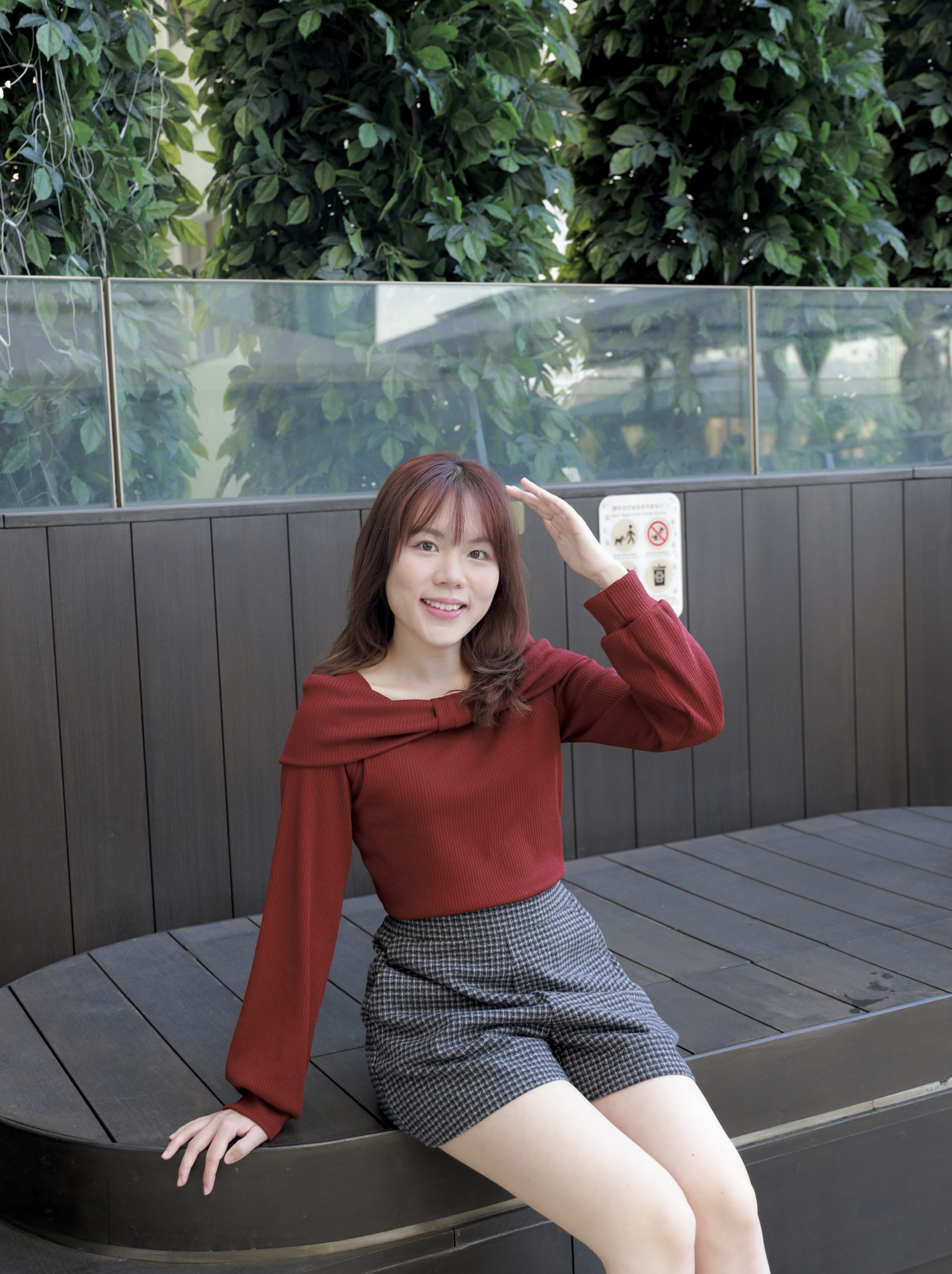 ||SR67|| 隨意格仔口袋短褲