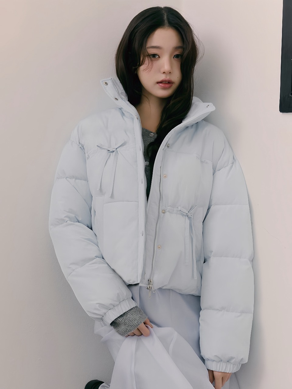 <快速出貨>  Rolarola 蝴蝶結短版羽絨外套